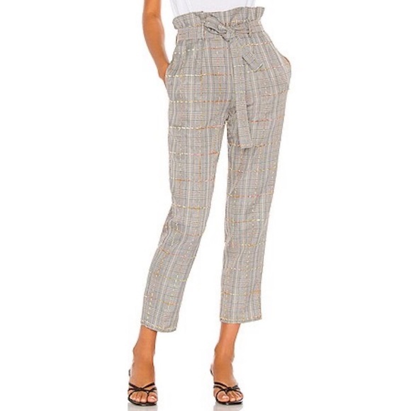 Amanda Uprichard Tessi Pants in Brown Multi - Picture 1 of 6